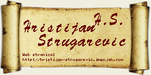 Hristijan Strugarević vizit kartica